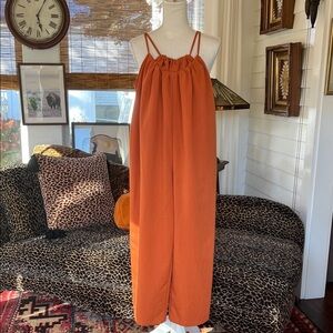 Pumpkin Color Jumpsuit